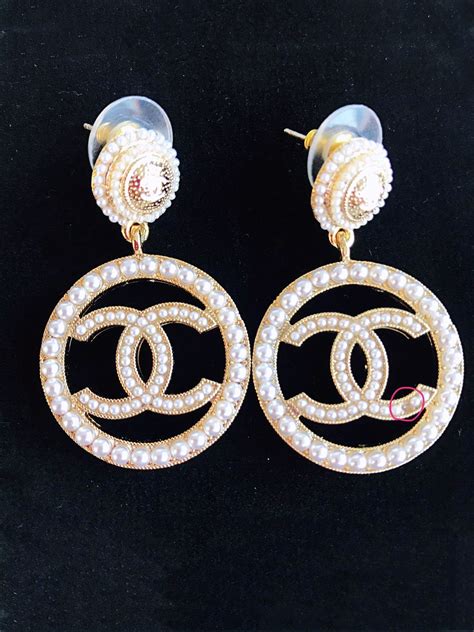 chanel earrings outlet|genuine chanel earrings.